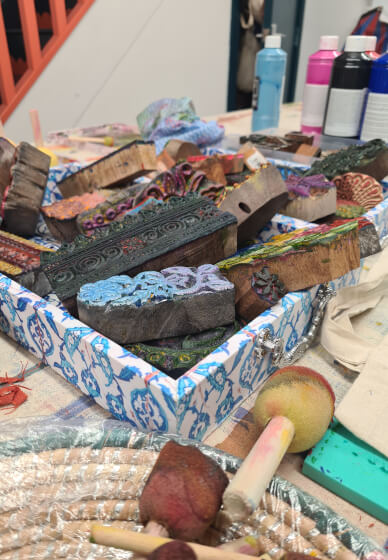 Family Block Printing Workshop: Design Tote Bags Together