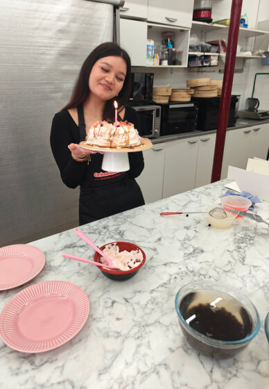 Family Bubble Tea Cake Making Class