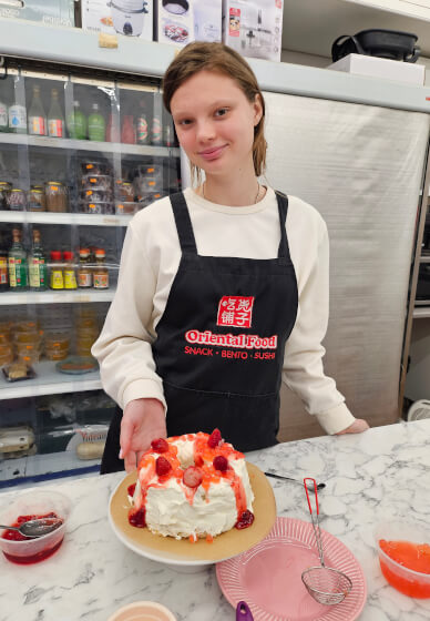 Family Bubble Tea Cake Making Class