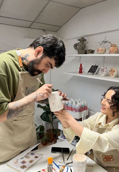 Family Friendly Pottery Painting Workshop