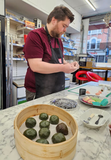 Family Green Mochi Making Class: Qing Tuan