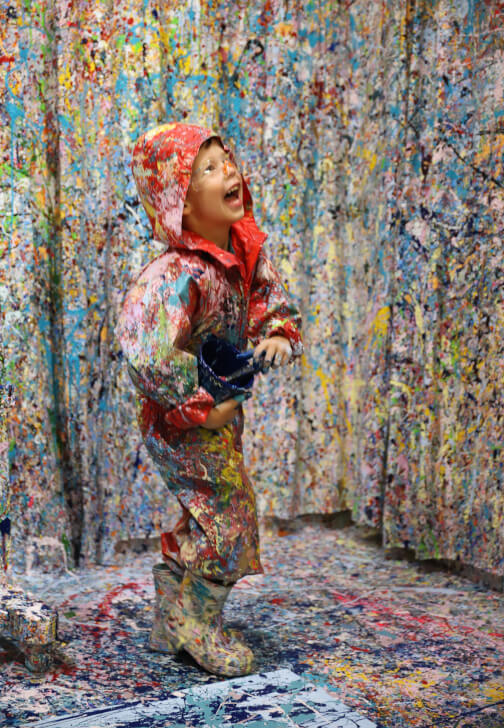 Family Splatter Painting Experience