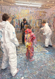 Family Splatter Painting Experience