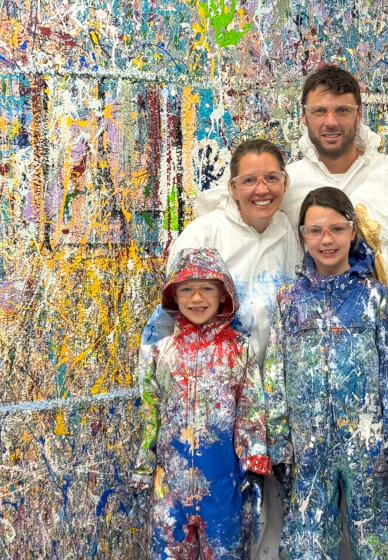 Family Splatter Painting Experience