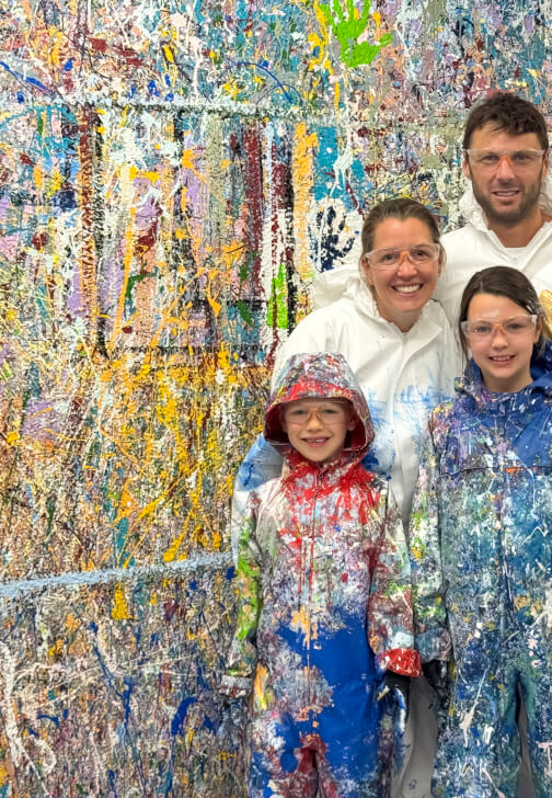 Family Splatter Painting Experience