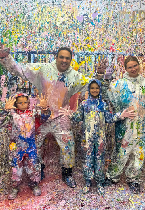 Family Splatter Painting Experience