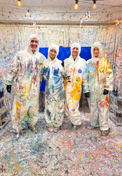 Family Splatter Painting Experience