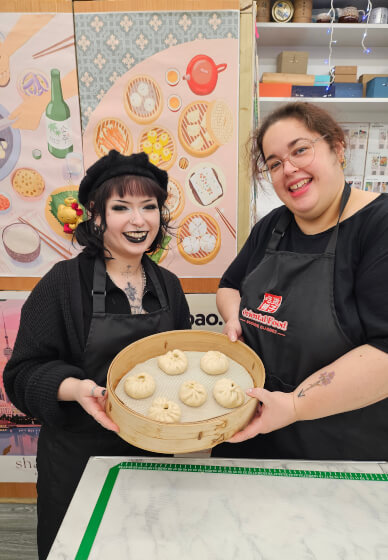 Family Vegan Buns Class – Create, Twist and Steam Together