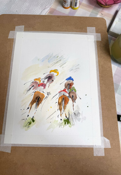 Father's Day Watercolour and Indian Bites Experience