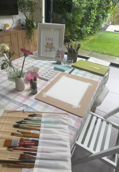 Father's Day Watercolour and Indian Bites Experience