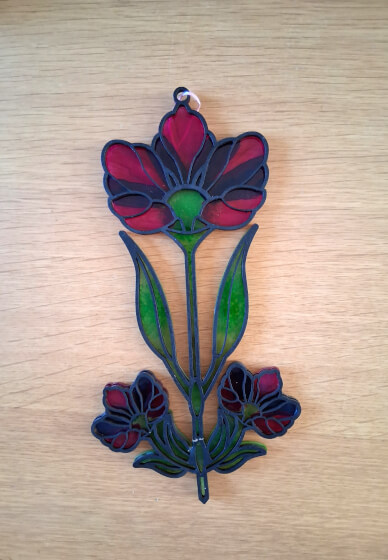 Faux Stained Glass Flowers Workshop