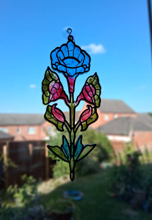 Faux Stained Glass Flowers Workshop