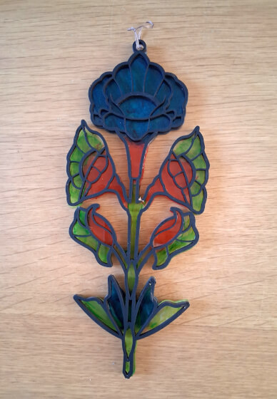 Faux Stained Glass Flowers Workshop