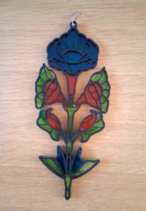 Faux Stained Glass Flowers Workshop