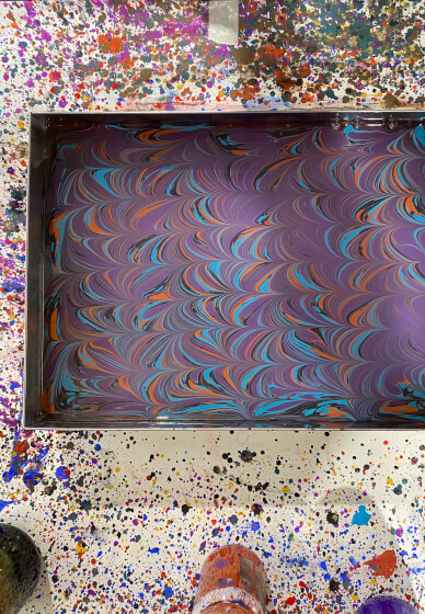 Floral Paper Marbling (ebru) Workshop