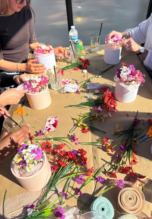Flower Candle Bouquet Making Class