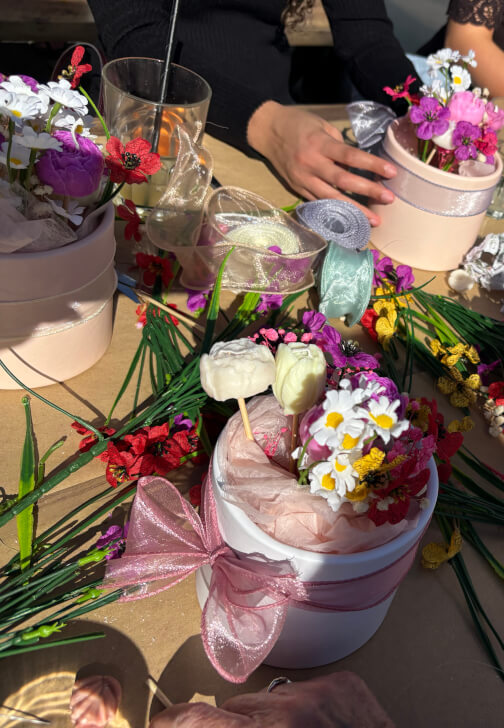 Flower Candle Bouquet Making Class