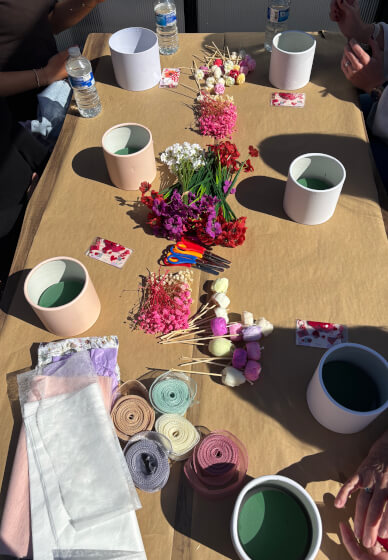 Flower Candle Bouquet Making Class