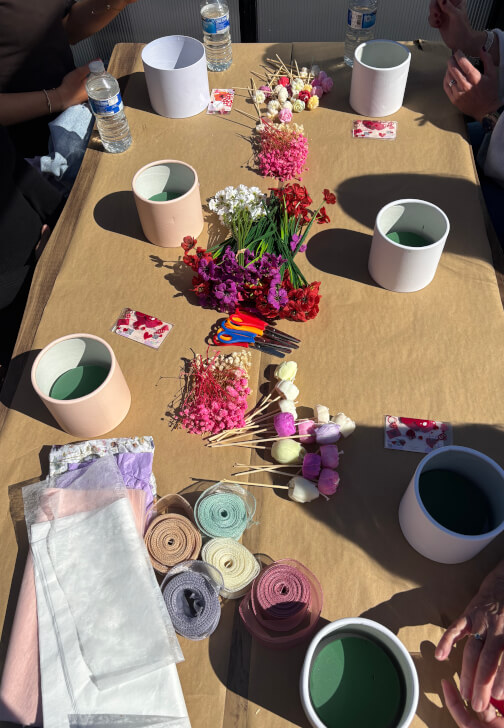Flower Candle Bouquet Making Class