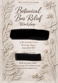Flower Casting / Bas Relief Botanical Flower Workshop