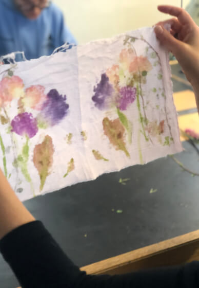 Flower Printing Textiles Workshop