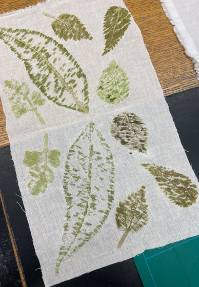Flower Printing Textiles Workshop