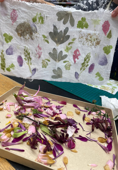 Flower Printing Textiles Workshop