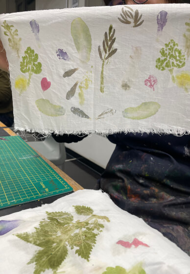 Flower Printing Textiles Workshop