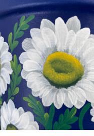 Folk Art Daisies Flowerpot Painting Workshop