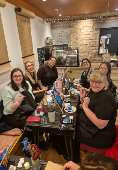 Fourth Wing Themed Paint and Sip Class