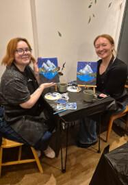 Fourth Wing Themed Paint and Sip Class