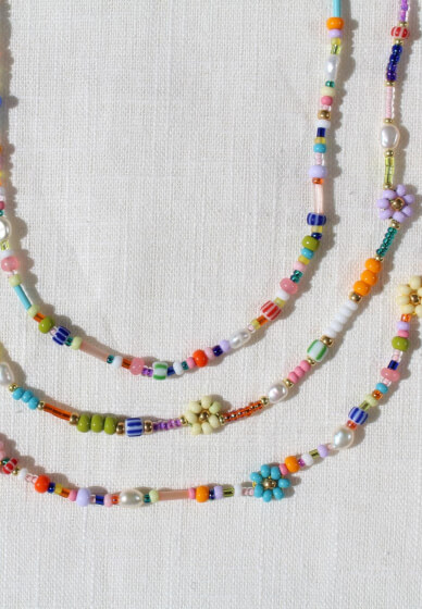 Freshwater Pearl Beaded Daisy Necklace Making Class