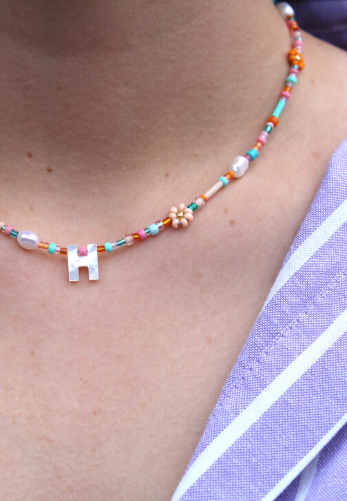 Freshwater Pearl Beaded Daisy Necklaces