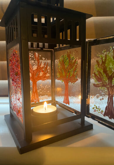 Fused Glass Four Panel Lantern Workshop