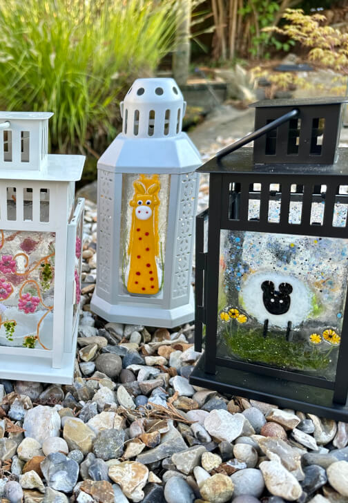 Fused Glass Summer Lanterns