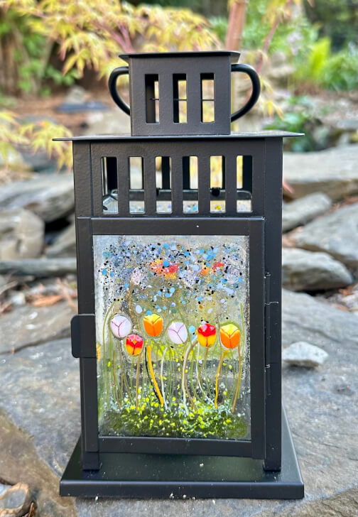 Fused Glass Summer Lanterns