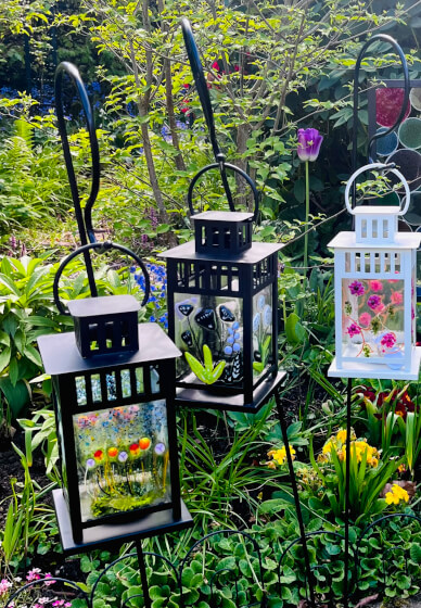 Fused Glass Summer Lanterns