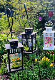 Fused Glass Summer Lanterns