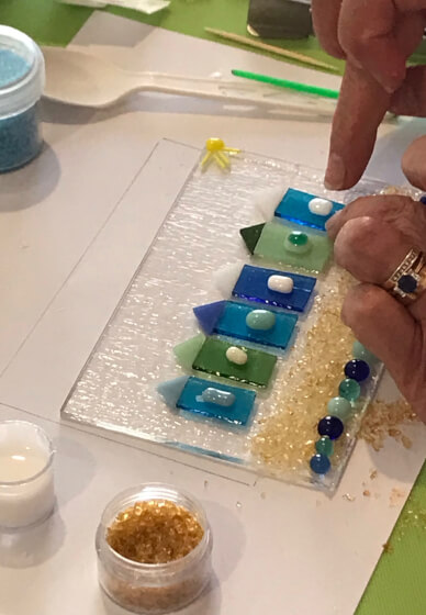 Fused Glass Taster Mosaic Workshop