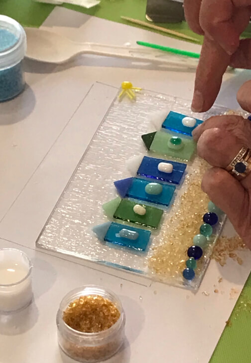 Fused Glass Taster Mosaic Workshop