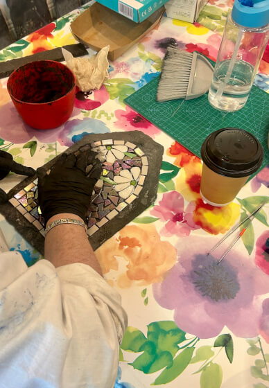 Garden Mosaics on Slate Workshop