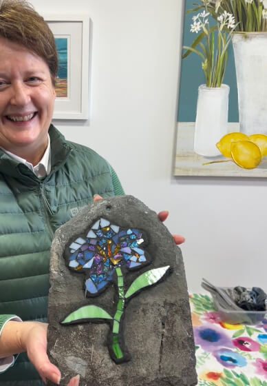 Garden Mosaics on Slate Workshop