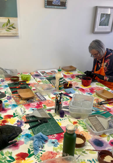 Garden Mosaics on Slate Workshop