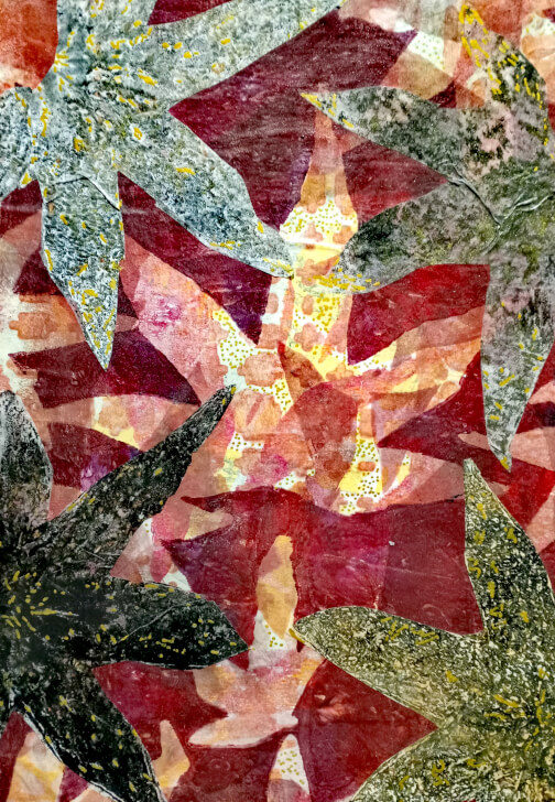 Gel Plate Printing and Collage Workshop Lechlade
