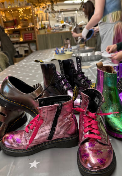 Glitter Kicks - Footwear Glow-up Workshop