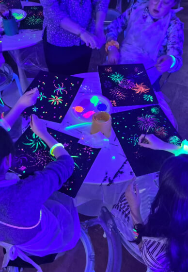 Glow in the Dark Paint Experience