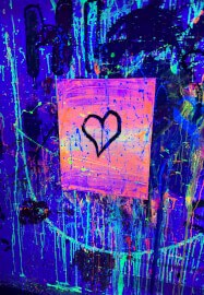 Glow in the Dark Splatter Painting Class