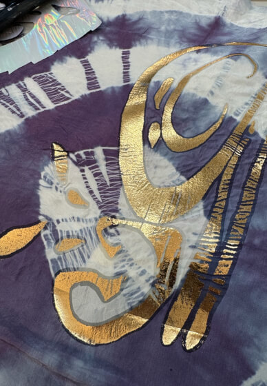 Gold Foil Screen Printing Workshop