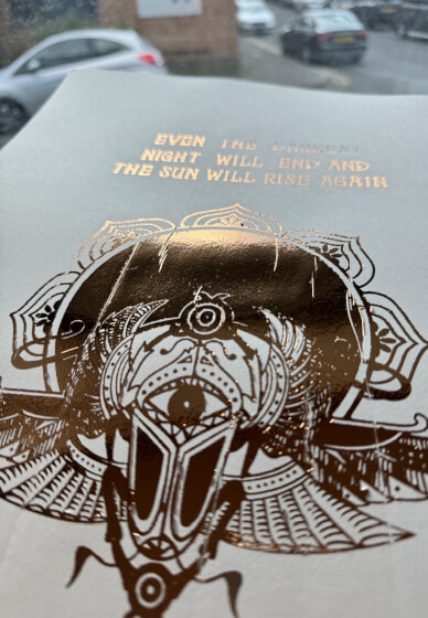 Gold Foil Screen Printing Workshop