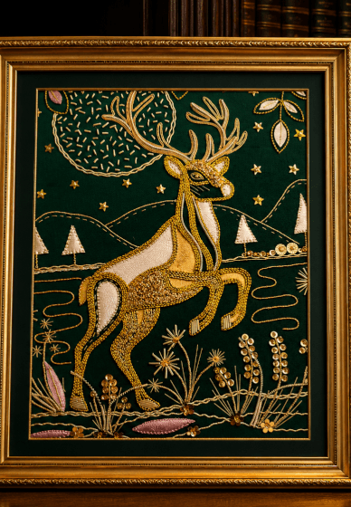 Gold Work Stag Workshop